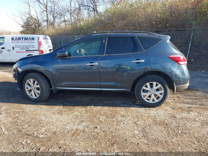 2014 Nissan Murano Sl VIN: JN8AZ1MW8EW533415 Lot: 40976401