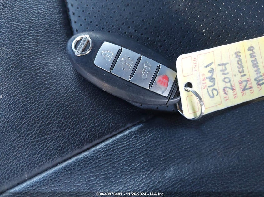 2014 Nissan Murano Sl VIN: JN8AZ1MW8EW533415 Lot: 40976401