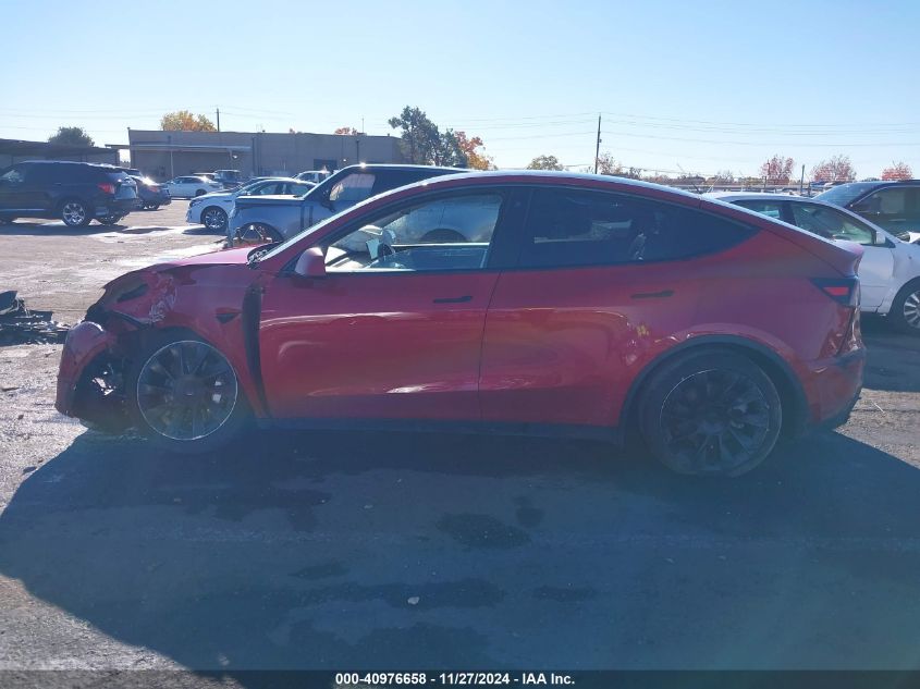 2021 Tesla Model Y Long Range Dual Motor All-Wheel Drive VIN: 5YJYGAEE5MF150573 Lot: 40976658