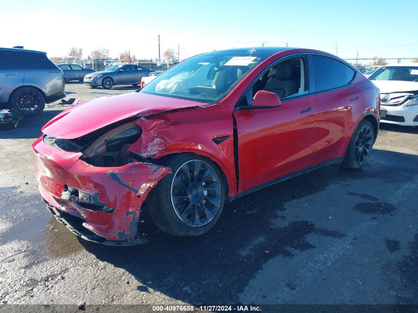 VIN 5YJYGAEE5MF150573 2021 TESLA MODEL Y no.2