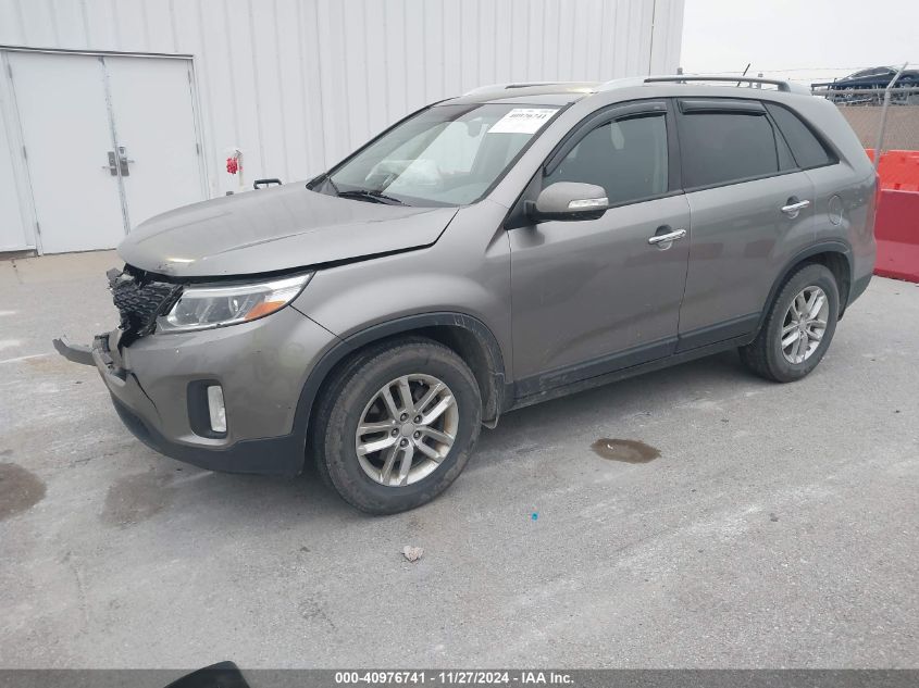 VIN 5XYKT3A60EG524612 2014 KIA Sorento, LX no.2