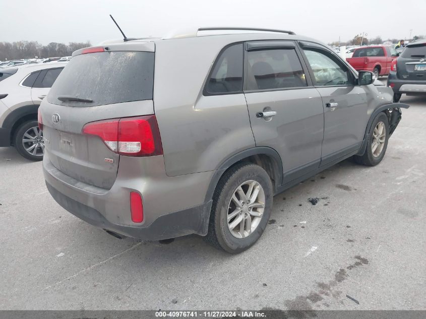 VIN 5XYKT3A60EG524612 2014 KIA Sorento, LX no.4