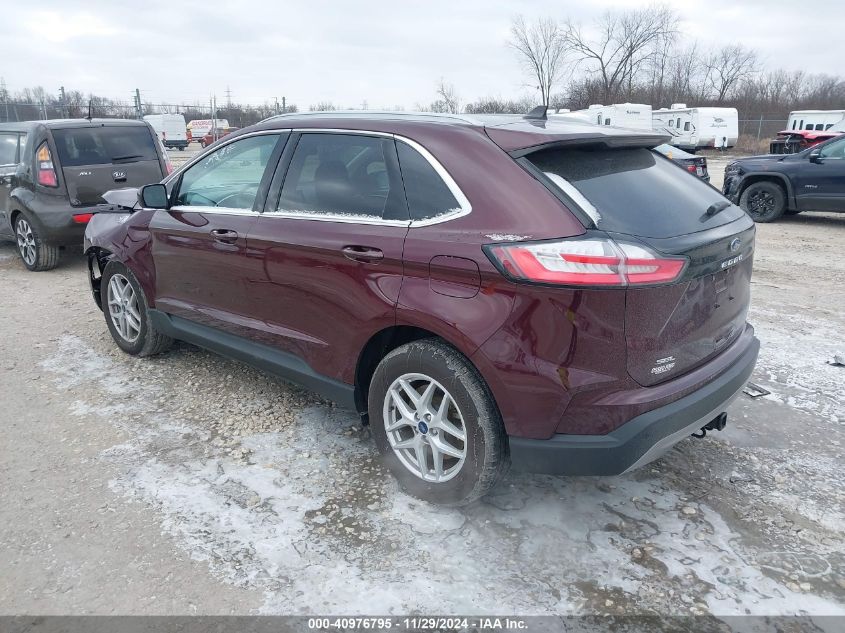 VIN 2FMPK4J97MBA59396 2021 Ford Edge, Sel no.3