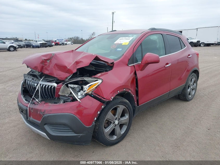 Vin: kl4cjasb7db205172, lot: 41466882, buick encore 20132