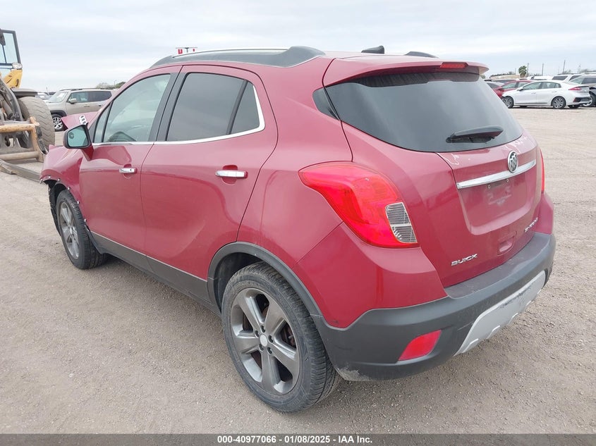 Vin: kl4cjasb7db205172, lot: 41466882, buick encore 20133