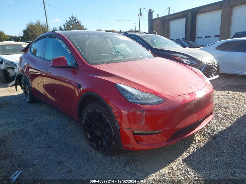 VIN 5YJYGDEE0MF300199 2021 Tesla Model Y, Long Rang... no.1