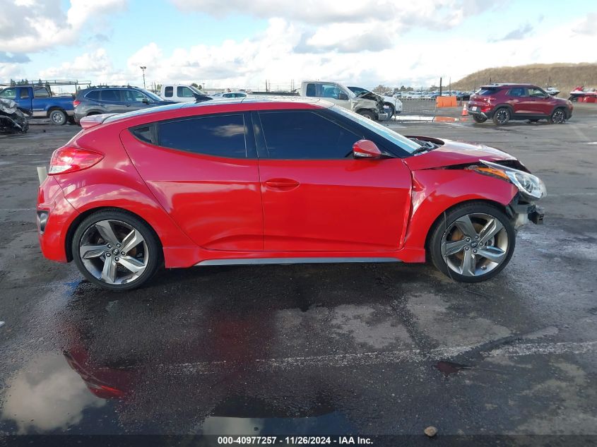 2015 Hyundai Veloster Turbo VIN: KMHTC6AE5FU243205 Lot: 40977257