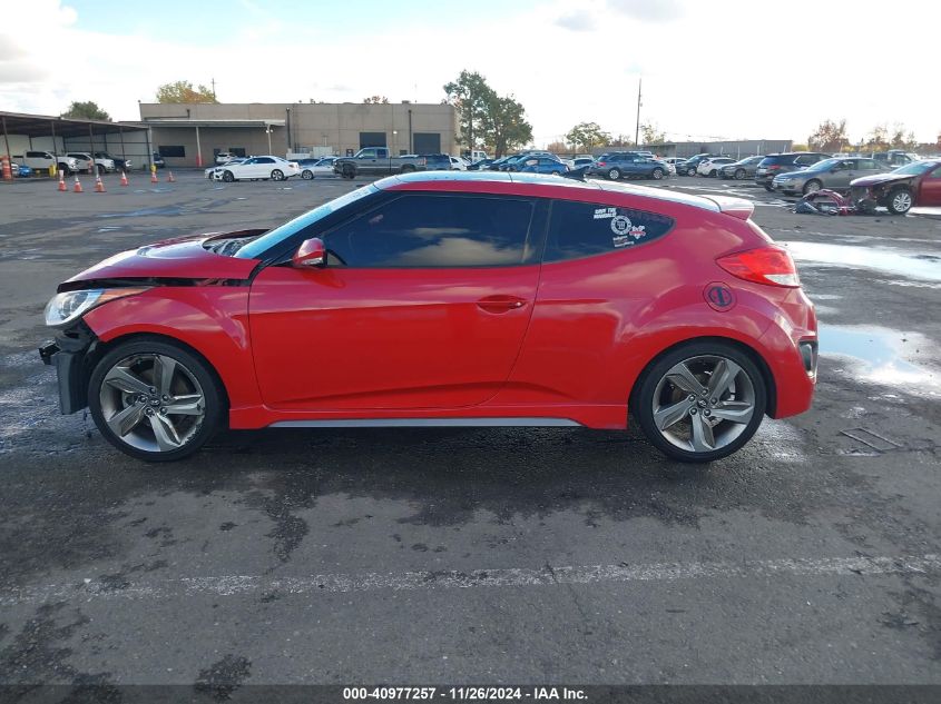 2015 Hyundai Veloster Turbo VIN: KMHTC6AE5FU243205 Lot: 40977257