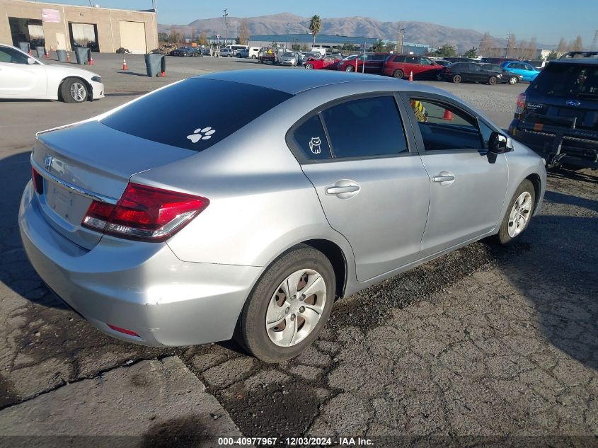 VIN 19XFB2F52DE207523 2013 Honda Civic, LX no.4