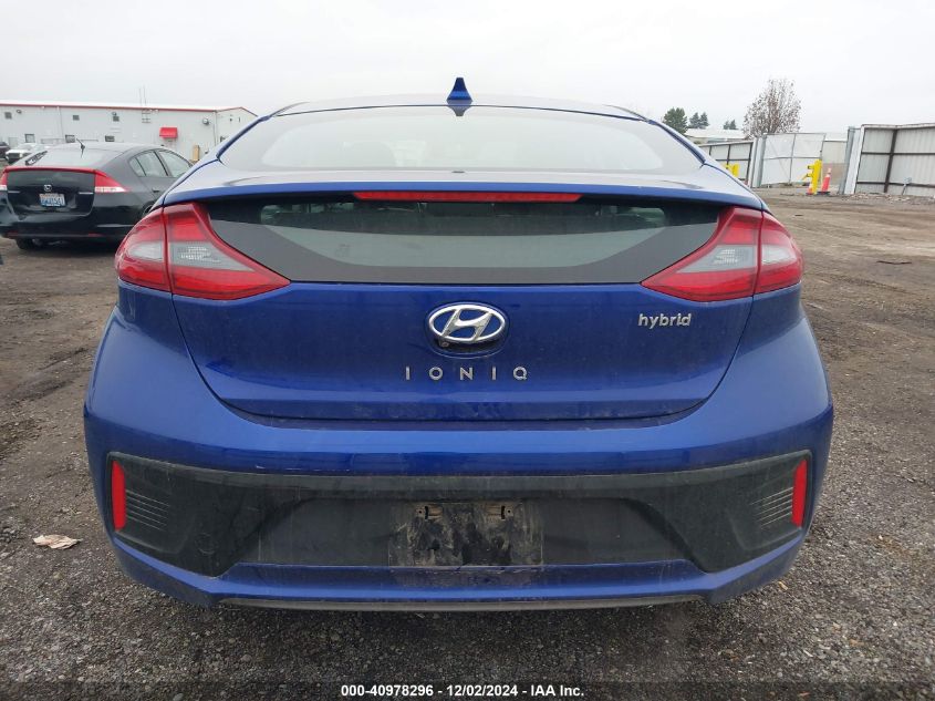 2019 Hyundai Ioniq Hybrid Sel VIN: KMHC75LCXKU145260 Lot: 40978296