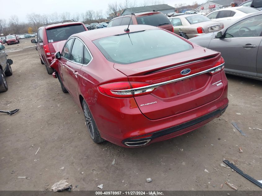 VIN 3FA6P0K95HR185990 2017 Ford Fusion, Titanium no.3