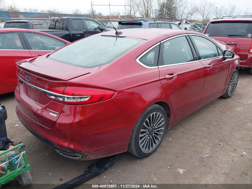 VIN 3FA6P0K95HR185990 2017 Ford Fusion, Titanium no.4