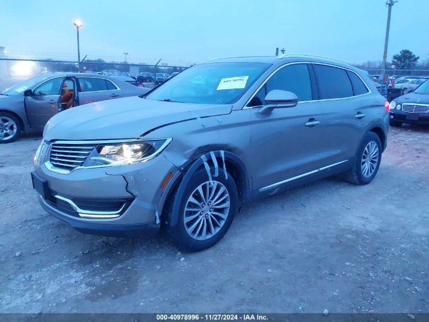 VIN 2LMTJ6KR8GBL74244 2016 Lincoln MKX, Select no.2