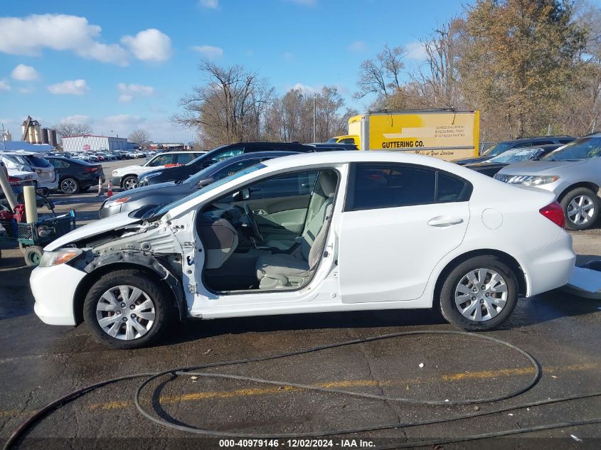 2012 Honda Civic Lx VIN: 19XFB2F56CE052876 Lot: 40979146