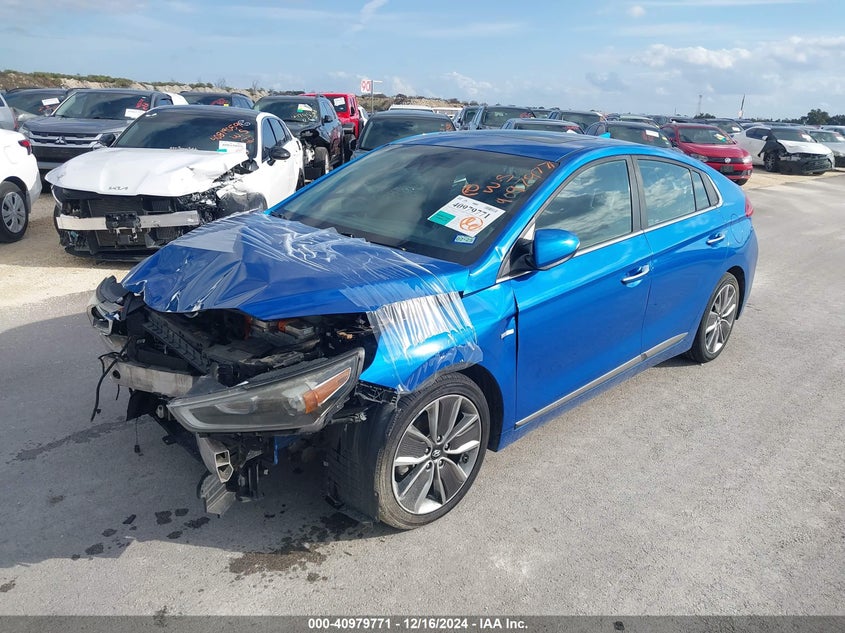 Vin: kmhc05lc1ju072119, lot: 41469587, hyundai ioniq hybrid limited 20182