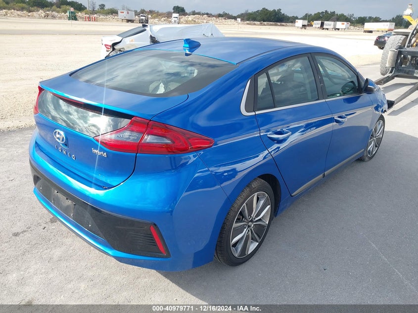 Vin: kmhc05lc1ju072119, lot: 41469587, hyundai ioniq hybrid limited 20184