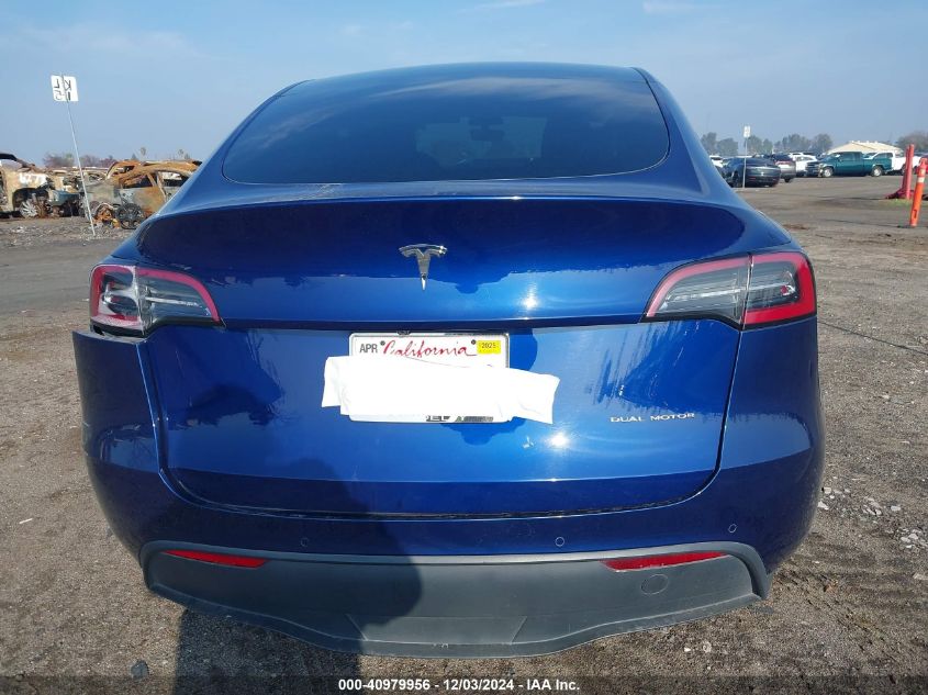 2020 Tesla Model Y Long Range Dual Motor All-Wheel Drive/Performance Dual Motor All-Wheel Drive VIN: 5YJYGDEF6LF000545 Lot: 40979956