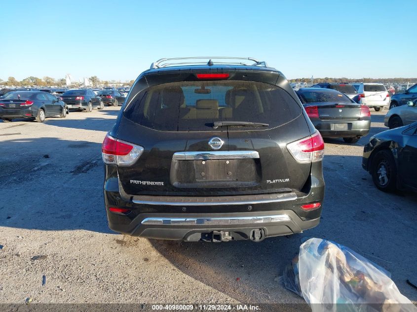 2016 Nissan Pathfinder Platinum VIN: 5N1AR2MNXGC603604 Lot: 40980009