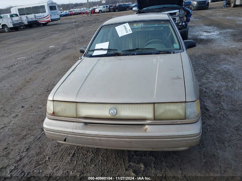 1992 Mercury Topaz Gs VIN: 1MEPM36X4NK604539 Lot: 40980154