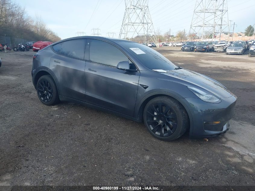 2021 TESLA MODEL Y LONG RANGE DUAL MOTOR ALL-WHEEL DRIVE - 5YJYGDEE7MF182037