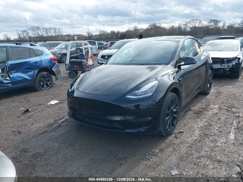 2021 Tesla Model Y Long Range Dual Motor All-Wheel Drive VIN: 5YJYGDEE3MF297248 Lot: 40980326