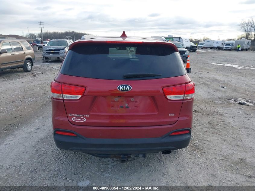 2016 Kia Sorento 2.4L Lx VIN: 5XYPGDA31GG158734 Lot: 40980354