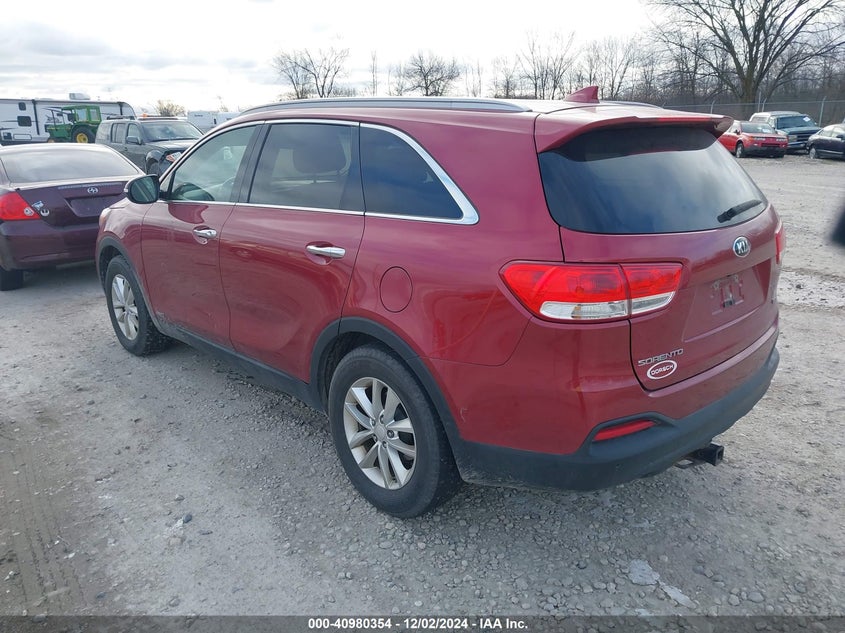 2016 KIA SORENTO 2.4L LX VIN: 5XYPGDA31GG158734