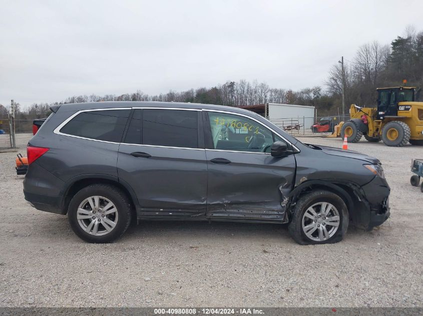 VIN 5FNYF5H16HB003039 2017 Honda Pilot, LX no.13