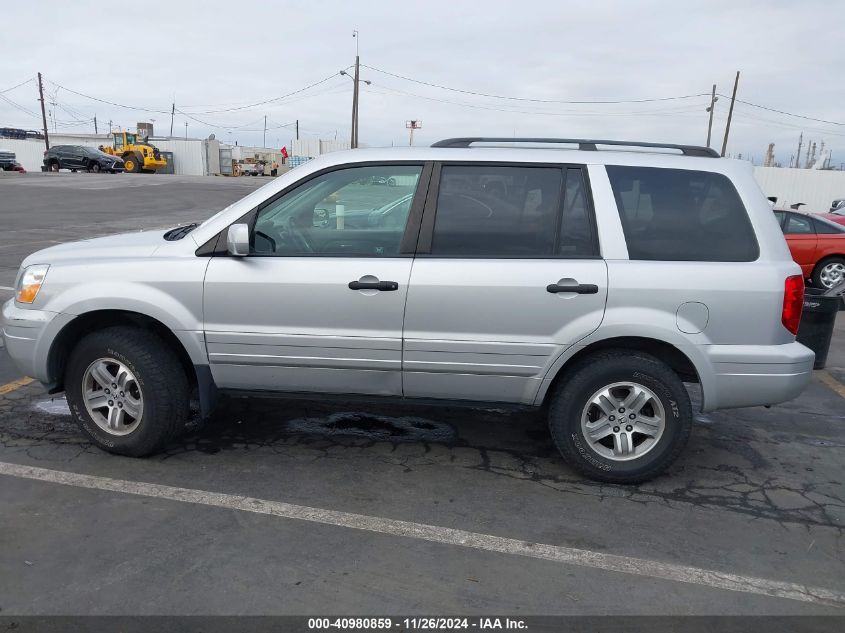 2005 Honda Pilot Ex-L VIN: 2HKYF18645H547640 Lot: 40980859