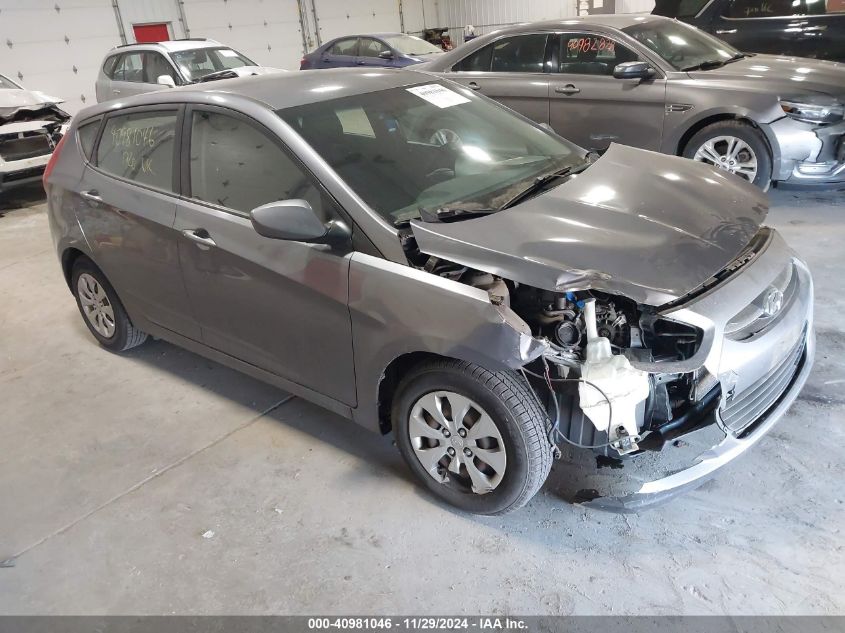 VIN KMHCT5AEXFU220075 2015 HYUNDAI ACCENT no.1