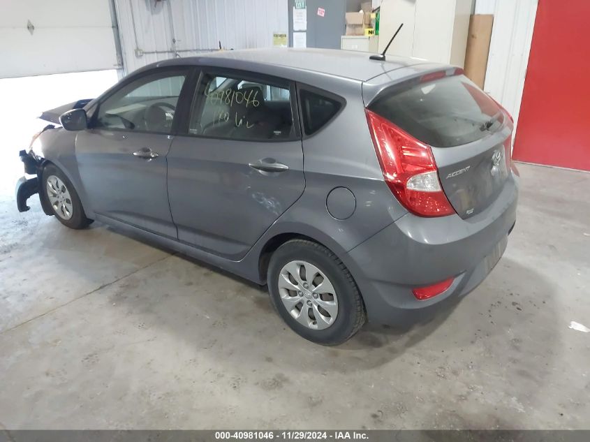 VIN KMHCT5AEXFU220075 2015 HYUNDAI ACCENT no.3