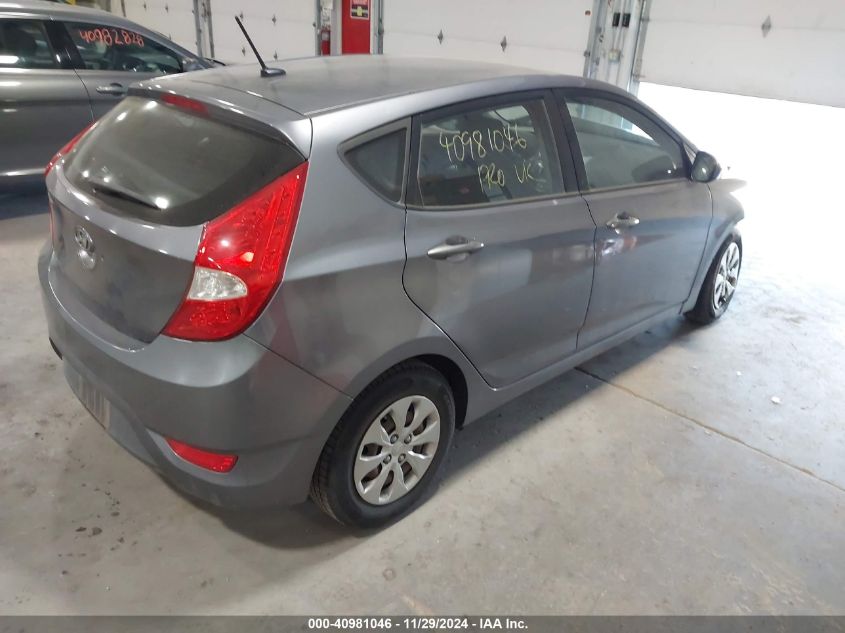 VIN KMHCT5AEXFU220075 2015 HYUNDAI ACCENT no.4