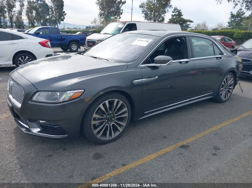 2019 Lincoln Continental Reserve VIN: 1LN6L9NC2K5612906 Lot: 40981208