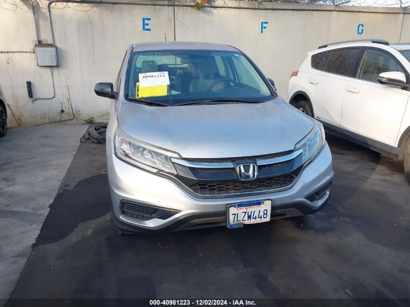 2015 Honda Cr-V Lx VIN: 3CZRM3H30FG708291 Lot: 40981223