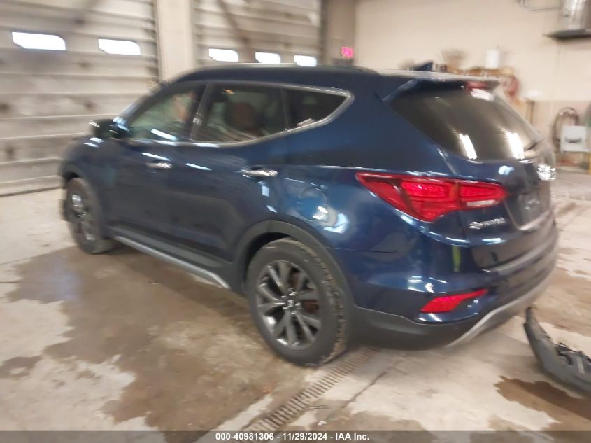 VIN 5XYZWDLA7HG436853 2017 HYUNDAI SANTA FE SPORT no.3