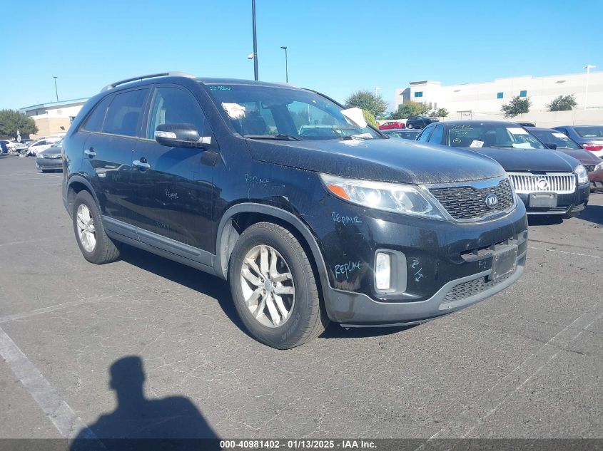 VIN 5XYKT4A65EG434863 2014 KIA Sorento, LX no.1