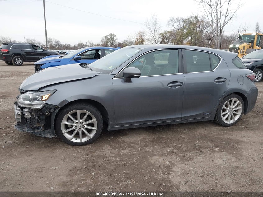 2012 LEXUS CT 200H VIN: JTHKD5BH7C2105199
