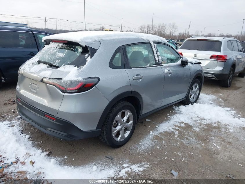 VIN 3CZRZ2H35PM747604 2023 Honda HR-V, Awd Lx no.4