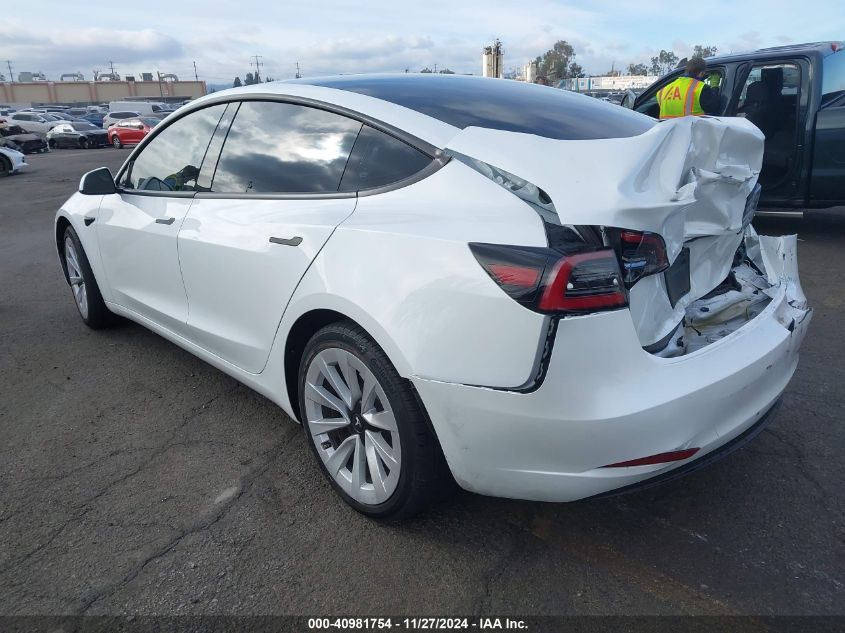 VIN 5YJ3E1EA2PF497425 2023 TESLA MODEL 3 no.3