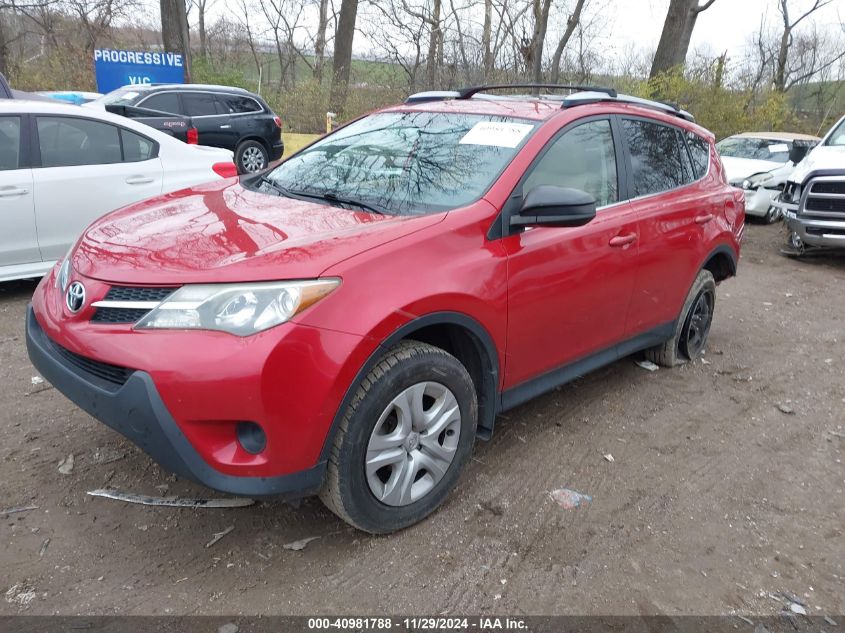 VIN JTMZFREV1D5010835 2013 Toyota RAV4, LE no.2