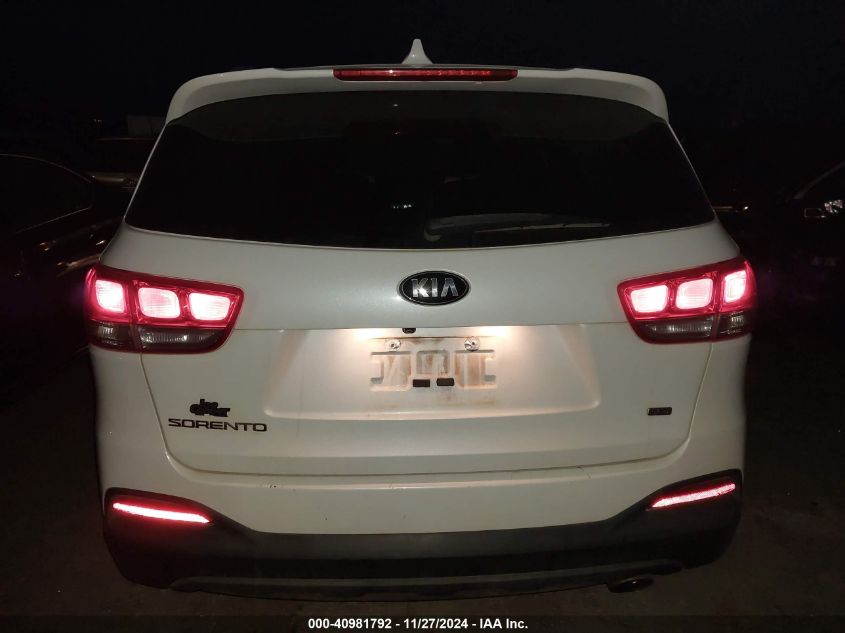 2018 Kia Sorento 2.4L Lx VIN: 5XYPG4A33JG346937 Lot: 40981792