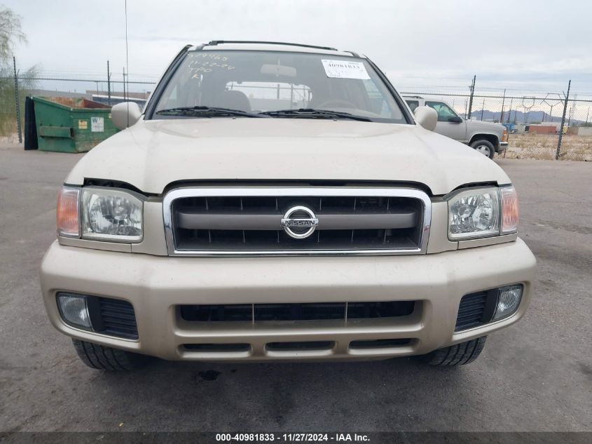 2002 Nissan Pathfinder Le VIN: JN8DR09X52W655489 Lot: 40981833