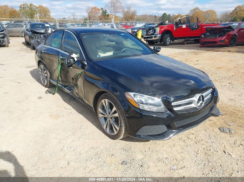 VIN 55SWF4JB0JU279807 2018 MERCEDES-BENZ C 300 no.1