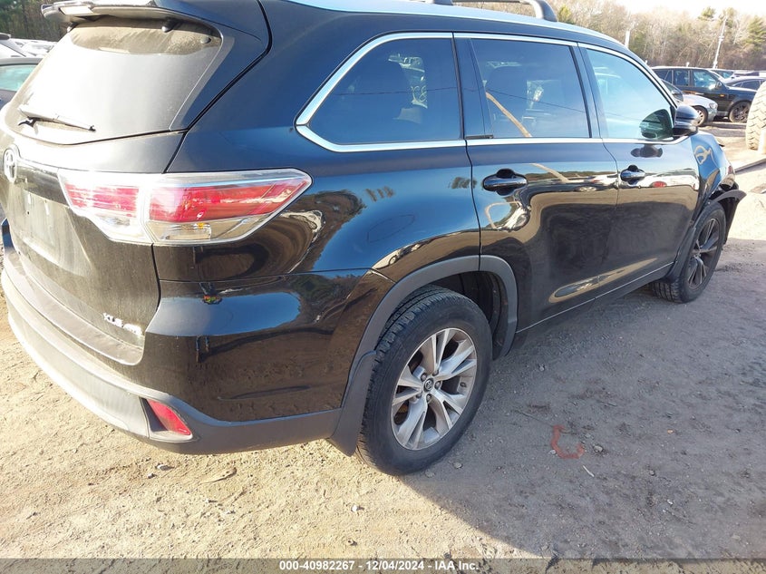 Vin: 5tdjkrfh5gs281011, lot: 41472083, toyota highlander xle v6 20164
