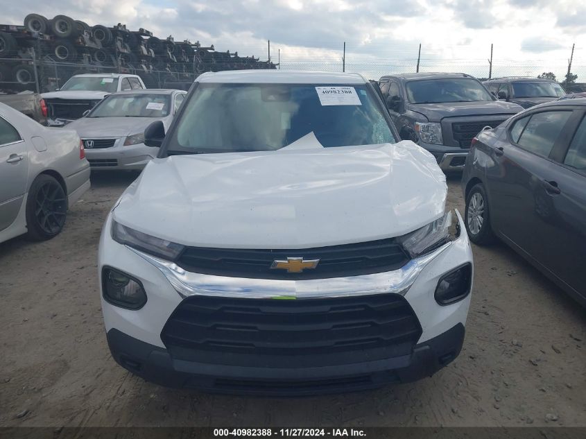 2021 Chevrolet Trailblazer Fwd Ls VIN: KL79MMS23MB015830 Lot: 40982388