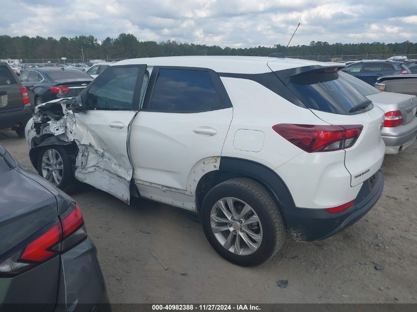 2021 Chevrolet Trailblazer Fwd Ls VIN: KL79MMS23MB015830 Lot: 40982388