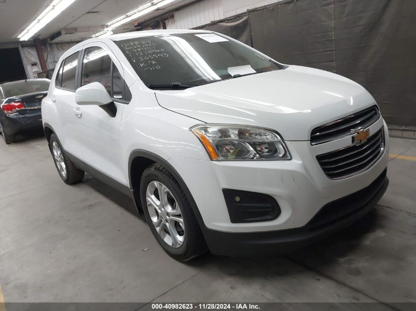 VIN 3GNCJKSB4GL265593 2016 Chevrolet Trax, 1LS no.1