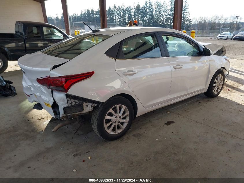 VIN 3KPC24A64NE154307 2022 Hyundai Accent, Sel no.4