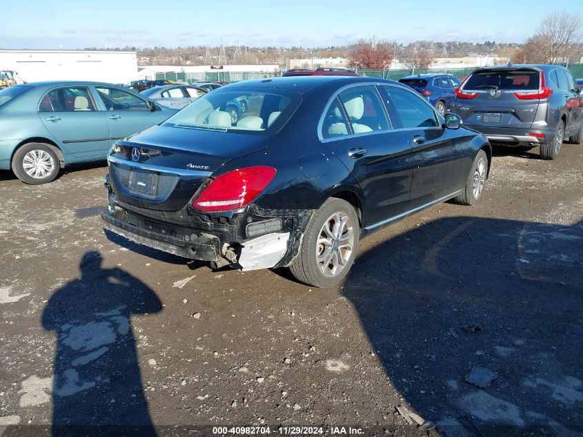 VIN 55SWF4KB3FU064220 2015 Mercedes-Benz C 300, 4Ma... no.4