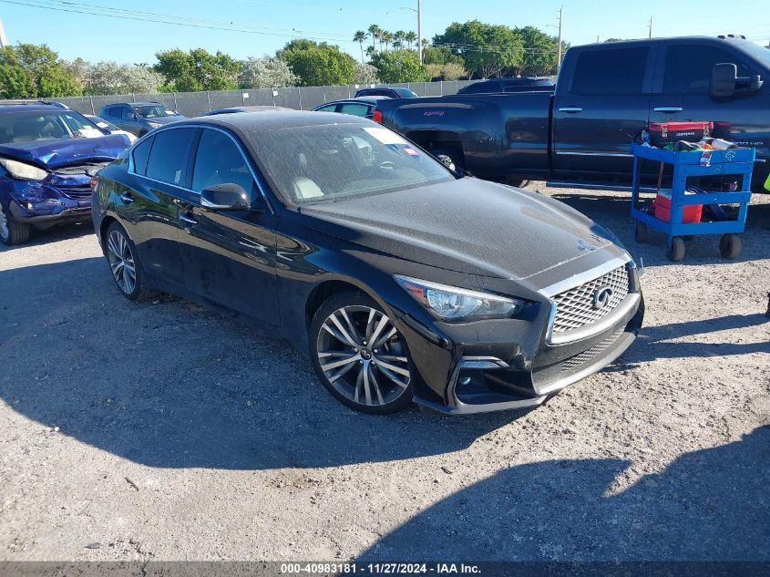 VIN JN1EV7CP8MM700617 2021 Infiniti Q50, Sensory no.1